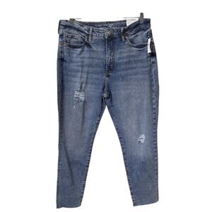 Old Navy O.G. Straight Extra Stretch Jeans Distressed High Rise  Ankle NWT